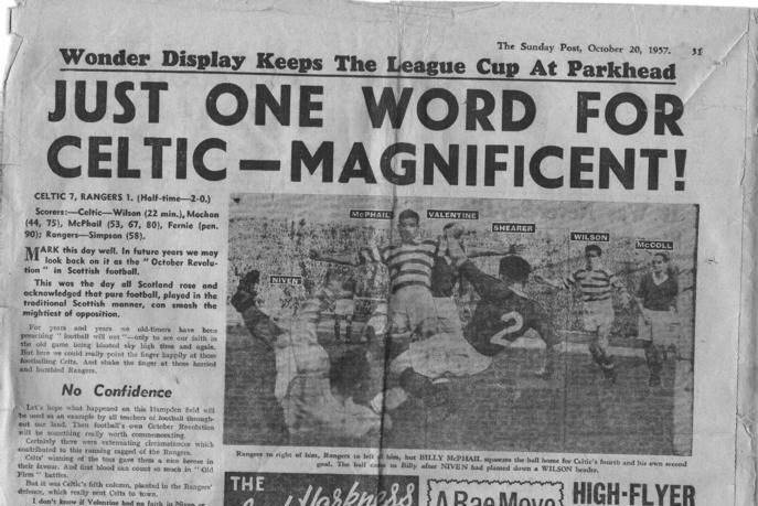 ‘Just one word for Celtic – Magnificent’ The Sunday Post ‘Just one word for Celtic – Magnificent’ The Sunday Post