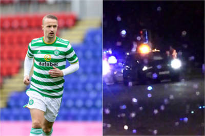 Celtic star Leigh Griffiths in lucky escape after three-car crash in Lanarkshire Celtic star Leigh Griffiths in lucky escape after three-car crash in Lanarkshire