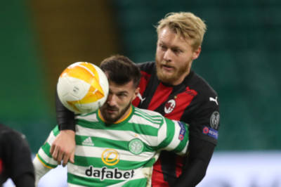 Simon Kjaer claims Milan “gave up” in second-half; comments on Celtic back four change Simon Kjaer claims Milan “gave up” in second-half; comments on Celtic back four change