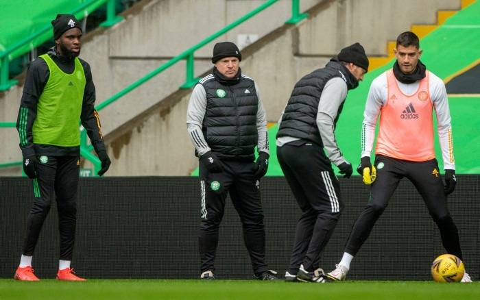 Celtic trio Edouard, Bitton and Elhamed pictured in training ahead of Lille clash after Covid-19 diagnosis Celtic trio Edouard, Bitton and Elhamed pictured in training ahead of Lille clash after Covid-19 diagnosis