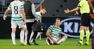 Kristoffer Ajer injury blow for Celtic as defender limps out of Lille clash Kristoffer Ajer injury blow for Celtic as defender limps out of Lille clash
