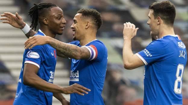 Rangers beat Hamilton 8-0 to maintain nine-point Scottish Premiership lead Rangers beat Hamilton 8-0 to maintain nine-point Scottish Premiership lead