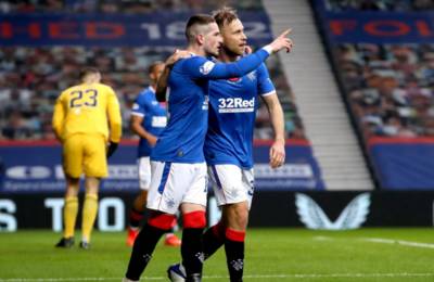 Rangers win 8-0 to maintain 9-point lead on Celtic Rangers win 8-0 to maintain 9-point lead on Celtic