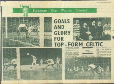 12 Nov, 1969, Celtic 3 Benfica 0 – “Their support was fantastic and it was worth an extra man to the team,” Jock Stein 12 Nov, 1969, Celtic 3 Benfica 0 – “Their support was fantastic and it was worth an extra man to the team,” Jock Stein