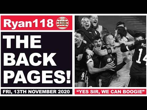 SCOTLAND QUALIFY FOR THE EUROS – BACK PAGES SPECIAL! SCOTLAND QUALIFY FOR THE EUROS – BACK PAGES SPECIAL!