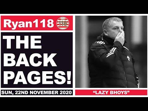“LENNON BRANDISHES PLAYERS “LAZY!”” | The Back Pages | 22/11/2020