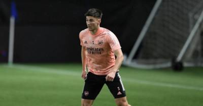 Kieran Tierney in Celtic t-shirt throwback in freezing Norway Kieran Tierney in Celtic t-shirt throwback in freezing Norway