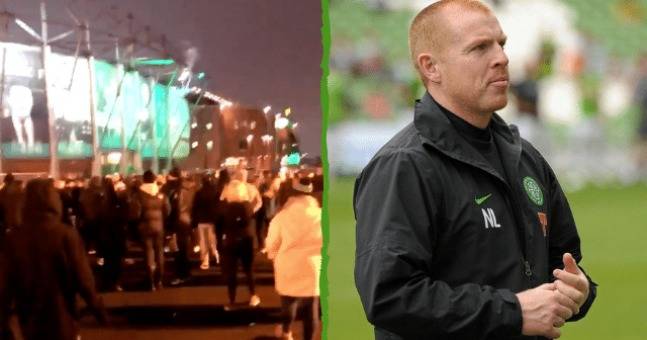 Watch: Celtic Fans Gather Outside Parkhead To Demand Lennon Sacking Watch: Celtic Fans Gather Outside Parkhead To Demand Lennon Sacking