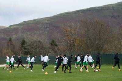 Celtic heighten security at Lennoxtown with extra police and stewards called in as players train as normal Celtic heighten security at Lennoxtown with extra police and stewards called in as players train as normal