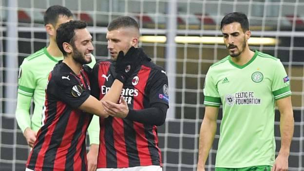 AC Milan 4-2 Celtic: Italian side come from two goals down to win AC Milan 4-2 Celtic: Italian side come from two goals down to win
