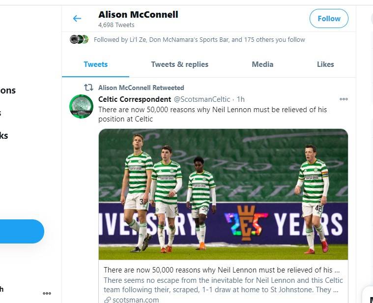 Strong Mainstream hint that Lennon is about to be sacked Strong Mainstream hint that Lennon is about to be sacked