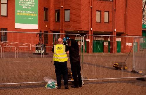 Security Fencing Taken Down at Celtic Park Security Fencing Taken Down at Celtic Park