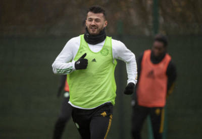Albian Ajeti spotted in Celtic training video after Lennon disclosed hamstring injury Albian Ajeti spotted in Celtic training video after Lennon disclosed hamstring injury