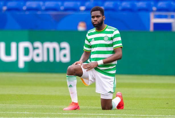 Photo: Edouard in solidarity post after shameful Champions League scenes Photo: Edouard in solidarity post after shameful Champions League scenes
