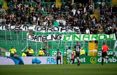 14 times Celtic fans targeted the board with angry banners 14 times Celtic fans targeted the board with angry banners