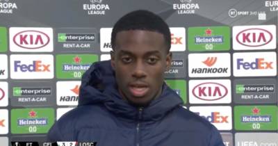 Celtic fans go wild as Timo Weah says ‘we’ in TV interview Celtic fans go wild as Timo Weah says ‘we’ in TV interview