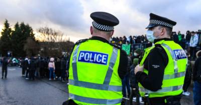 Celtic fans gather at Hampden despite lockdown restrictions Celtic fans gather at Hampden despite lockdown restrictions