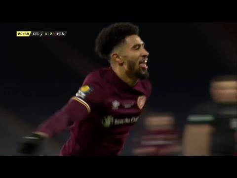 Josh Ginnelly equalises for Hearts in extra time of Scottish Cup final against Celtic Josh Ginnelly equalises for Hearts in extra time of Scottish Cup final against Celtic