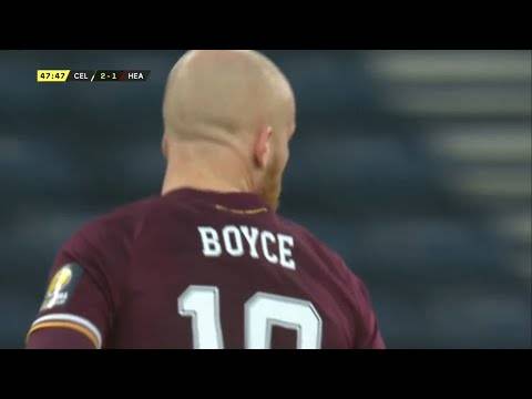 Liam Boyce scores for Hearts in Scottish Cup final against Celtic Liam Boyce scores for Hearts in Scottish Cup final against Celtic