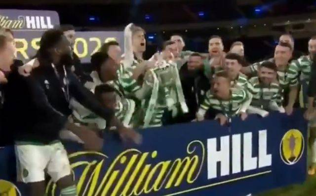 Video: Watch as Celtic gleefully lift the Scottish Cup after completing the quadruple treble Video: Watch as Celtic gleefully lift the Scottish Cup after completing the quadruple treble