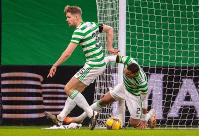 Celtic sweat over injury to Christopher Jullien after horror collision with post Celtic sweat over injury to Christopher Jullien after horror collision with post