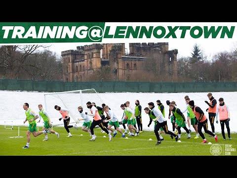 Celtic training | The Bhoys train at a snowy Lennoxtown ahead of Hamilton