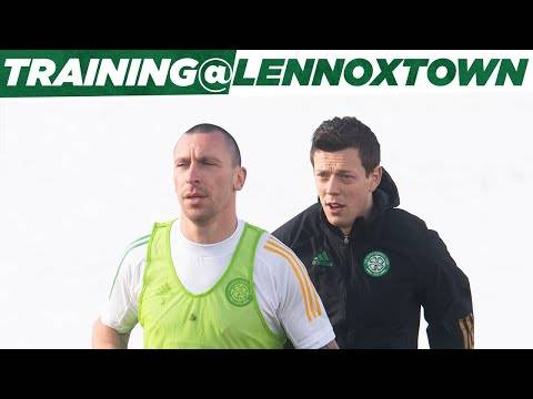 The Bhoys train in the snow