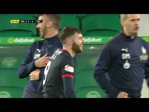 Falkirk’s Aidan Keena almost forgets to take his mask off before coming on as a sub against Celtic Falkirk’s Aidan Keena almost forgets to take his mask off before coming on as a sub against Celtic