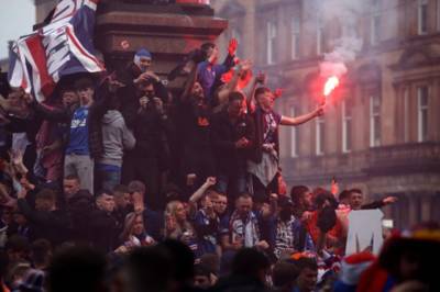 Rangers fan blows half his hand off in fireworks George square carnage Rangers fan blows half his hand off in fireworks George square carnage