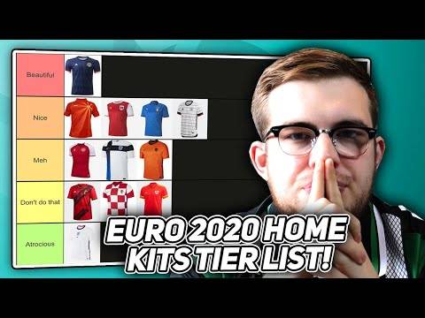 Tier List: Ranking All Euro 2020 Home Kits! Tier List: Ranking All Euro 2020 Home Kits!