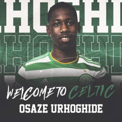 Celtic delighted to sign highly-rated defender Osaze Urhoghide Celtic delighted to sign highly-rated defender Osaze Urhoghide