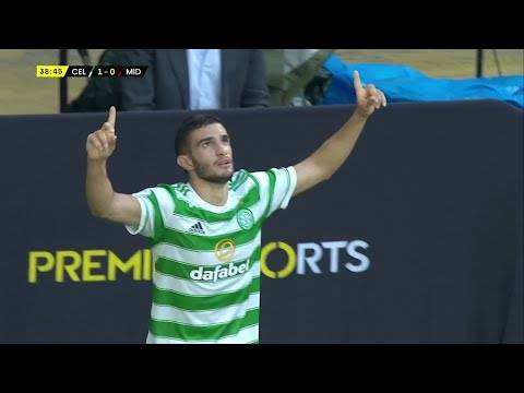 Liel Abada puts Celtic in front against Midtjylland in first leg of Champions League qualifier Liel Abada puts Celtic in front against Midtjylland in first leg of Champions League qualifier