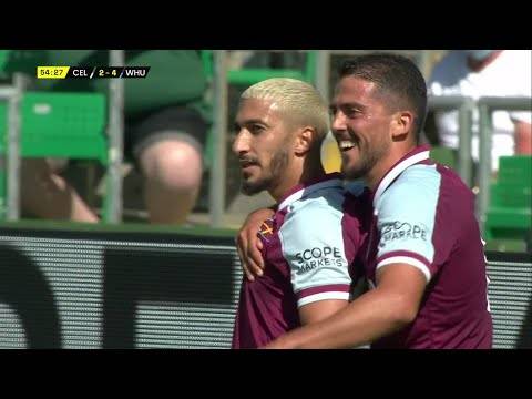 Saïd Benrahma’s cool finish for West Ham in pre-season friendly against Celtic Saïd Benrahma’s cool finish for West Ham in pre-season friendly against Celtic