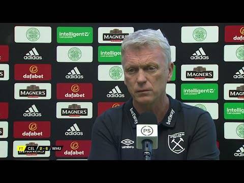 West Ham manager David Moyes reacts to 6-2 pre-season win against Celtic West Ham manager David Moyes reacts to 6-2 pre-season win against Celtic