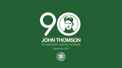 90th anniversary pilgrimage will honour John Thomson 90th anniversary pilgrimage will honour John Thomson
