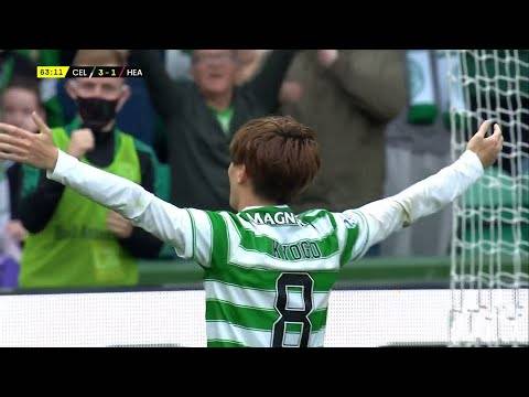 Kyogo Furuhashi scores for Celtic in Premier Sports Cup clash against Hearts