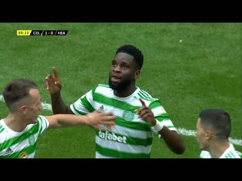 Odsonne Édouard fires Celtic in front after great team move v Hearts in Premier Sports Cup Odsonne Édouard fires Celtic in front after great team move v Hearts in Premier Sports Cup