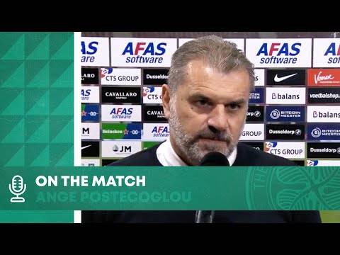 Ange Postecoglou On the Match | AZ Alkmaar 2 &ndash; 3 Celtic