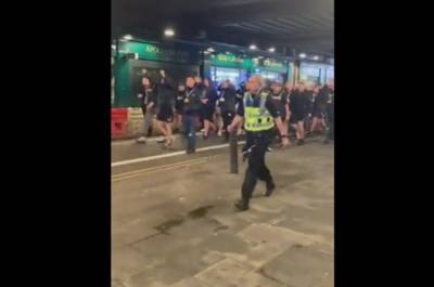 Hibbies call for no tickets for the Newco after racist march Hibbies call for no tickets for the Newco after racist march