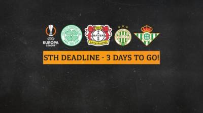 Three days to go! Secure a seat for all three group stage games