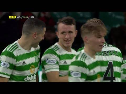 David Turnbull curls one in for Celtic in Premier Sports Cup Quarter Final v Raith Rovers David Turnbull curls one in for Celtic in Premier Sports Cup Quarter Final v Raith Rovers