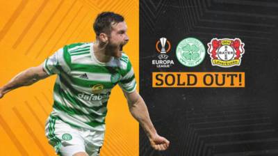 Another European sell-out for the Celts! Another European sell-out for the Celts!