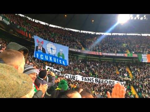Celtic ULTRAS GREEN BRIGADE banner to UEFA! | Celtic 2-0 Ferencvaros