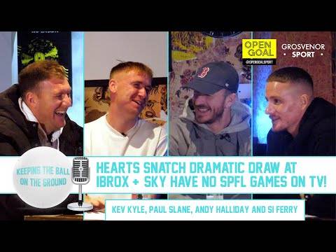 HEARTS SNATCH DRAMATIC DRAW AT IBROX & SKY HAVE NO SPFL GAMES ON TV