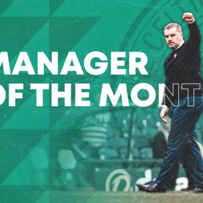 Ange Postecoglou is Manager of the Month for October Ange Postecoglou is Manager of the Month for October