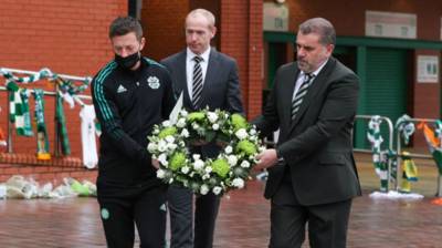 Club lays wreath at Celtic Park for Bertie Auld Club lays wreath at Celtic Park for Bertie Auld