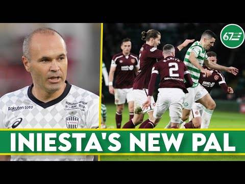 Andrés Iniesta poses with another Celtic target, as ridiculous Hearts whining continues Andrés Iniesta poses with another Celtic target, as ridiculous Hearts whining continues