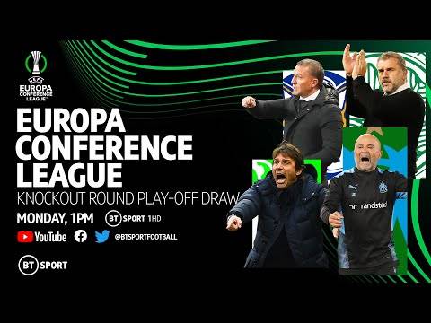 UEFA Europa Conference League 2021/22 Knockout Round Play-Off Draw Feat. Leicester, Celtic and Spurs UEFA Europa Conference League 2021/22 Knockout Round Play-Off Draw Feat. Leicester, Celtic and Spurs
