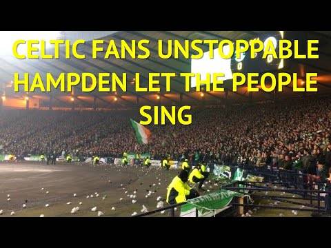 Celtic fans UNSTOPPABLE hampden let the people sing | Hibernian 1-2 Celtic Premier Sports Cup Final Celtic fans UNSTOPPABLE hampden let the people sing | Hibernian 1-2 Celtic Premier Sports Cup Final