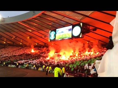 WOW! GREEN BRIGADE! celtic ultras tifo display | Hibernian 1-2 Celtic Premier Sports Cup Final WOW! GREEN BRIGADE! celtic ultras tifo display | Hibernian 1-2 Celtic Premier Sports Cup Final